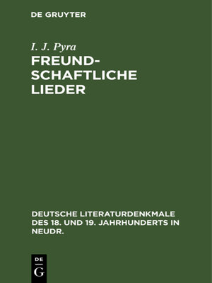cover image of Freundschaftliche Lieder
